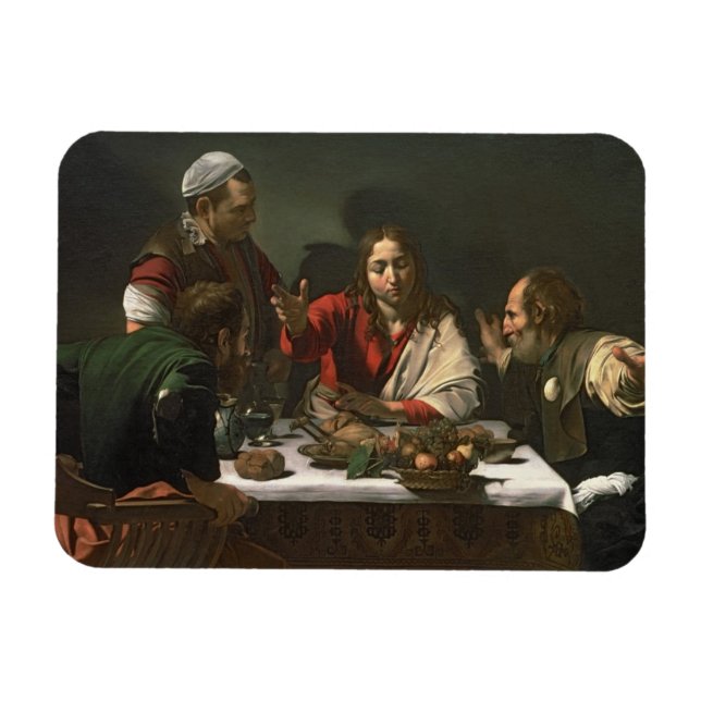 Magnet Flexible La Cène à Emmaüs, 1601 (huile et température) (Horizontal)