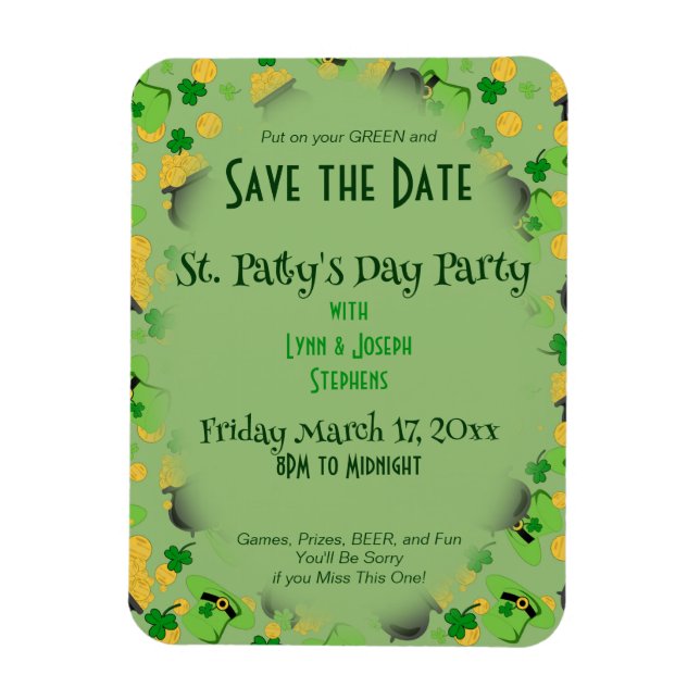 Magnet Flexible La chance de Cutesy pour les Irlandais (Vertical)