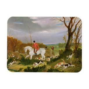 Magnet Flexible La chasse du Suffolk - allant couvrir près de