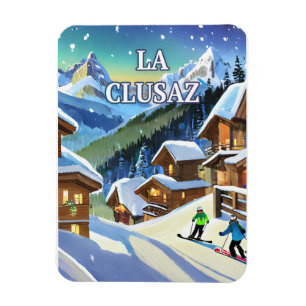 Magnet Flexible La Clusaz : Éclat Enneigé, Charme Authentique
