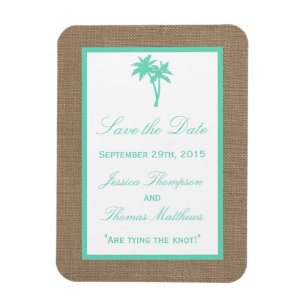 Magnet Flexible La collection Tropical Palm Tree Beach Wedding