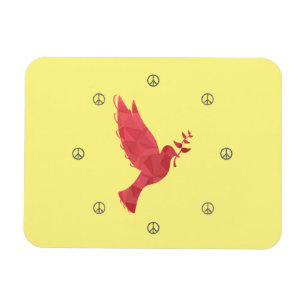 Magnet Flexible La colombe et les signes de paix