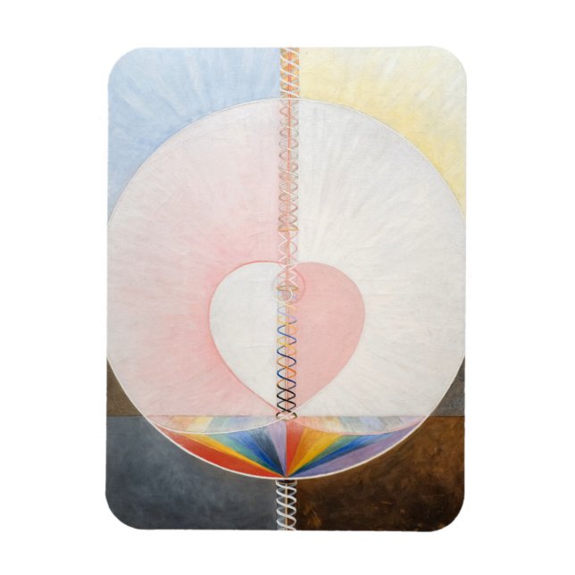 Magnet Flexible La colombe, No 1, Hilma af Klint, Coeur (Vertical)
