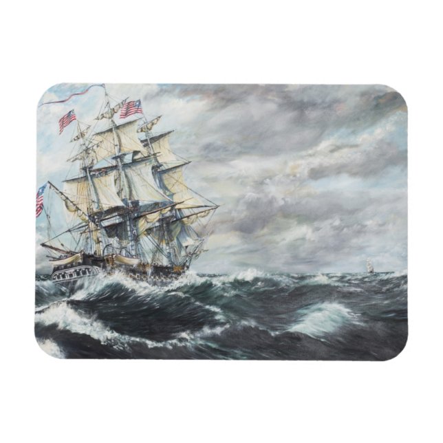 Magnet Flexible La Constitution américaine se dirige vers la Guerr (Horizontal)