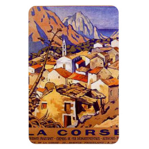 Magnet Flexible La Corse vintage, France -