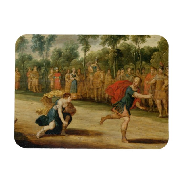 Magnet Flexible La course d'Atalanta et Hippomène (huile sur panne (Horizontal)