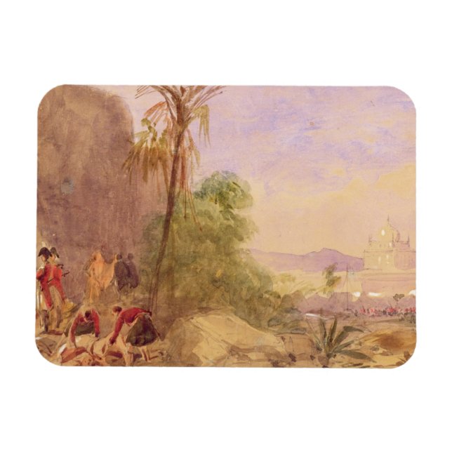 Magnet Flexible La Discovery of Tipu's body at the Water Gate at (Horizontal)