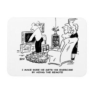 Magnet Flexible La femme masque la télécommande de la télévision