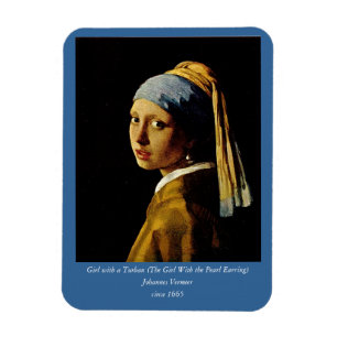 Magnet Flexible La fille avec un Turban / la fille avec l'oreille