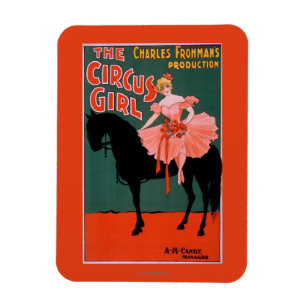 Magnet Flexible La Fille du Cirque - Femme à cheval Théâtre
