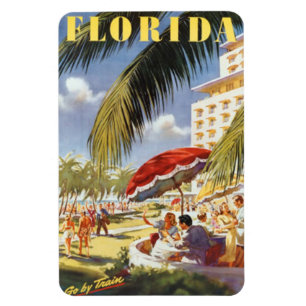 Magnet Flexible La Floride vintage, Etats-Unis -