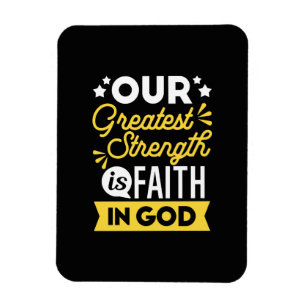 Magnet Flexible La foi en Dieu – Notre plus grande force Citation