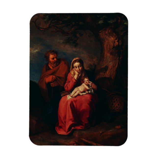 Magnet Flexible La Fuite en Égypte par Abraham Bloemaert  (Vertical)