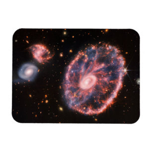 Magnet Flexible La Galaxie Cartwheel Et Ses Galaxies Compagnons.