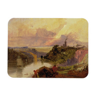 Magnet Flexible La gorge d'Avon au coucher du soleil (huile sur le