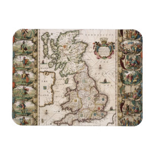 Magnet Flexible La Grande-Bretagne comme elle a été divisée dan