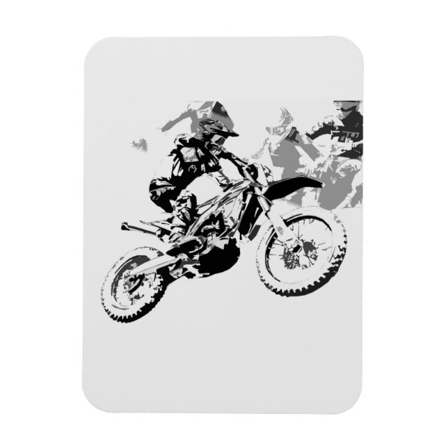 Magnet Flexible La Grande Course - Motocross Racers (Vertical)