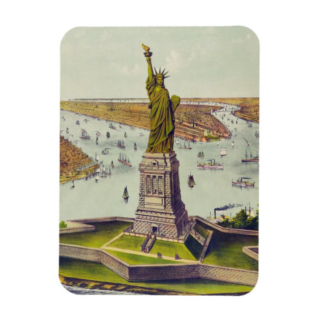 Magnet Flexible La Grande Statue de Bartholdi, Statue de la Libert (Vertical)