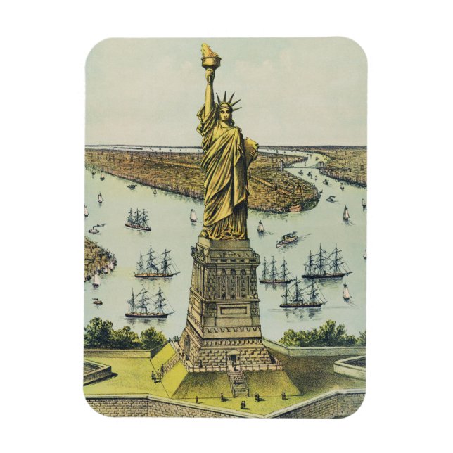Magnet Flexible La Grande Statue de Bartholdi, Statue de la Libert (Vertical)