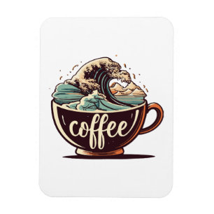 Magnet Flexible La Grande Vague De Café
