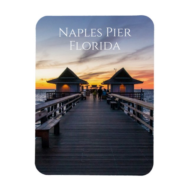 Magnet Flexible La jetée de Naples en Floride, article de fantaisi (Vertical)