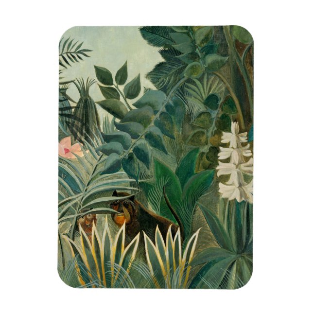 Magnet Flexible La jungle équatoriale, 1909 (huile sur toile) (Vertical)