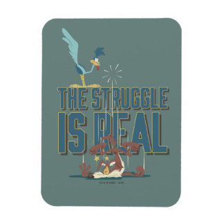 Magnet Flexible La Lutte Est Réelle ROAD RUNNER™ & Wile E. Coyote