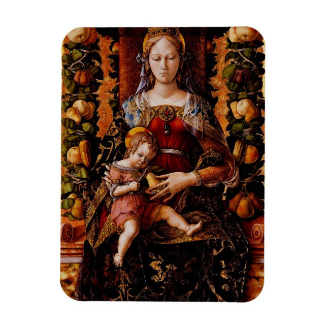 Magnet Flexible La Madonna della Candeletta de Carlo Crivelli (Vertical)