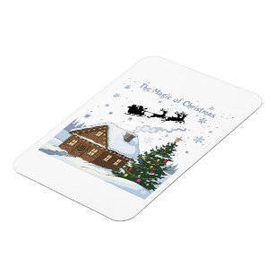 Magnet Flexible La Magie de Noël Le Traîneau du Père Noël & Cie