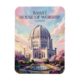Magnet Flexible La Maison d'adoration bahá'íe des États-Unis