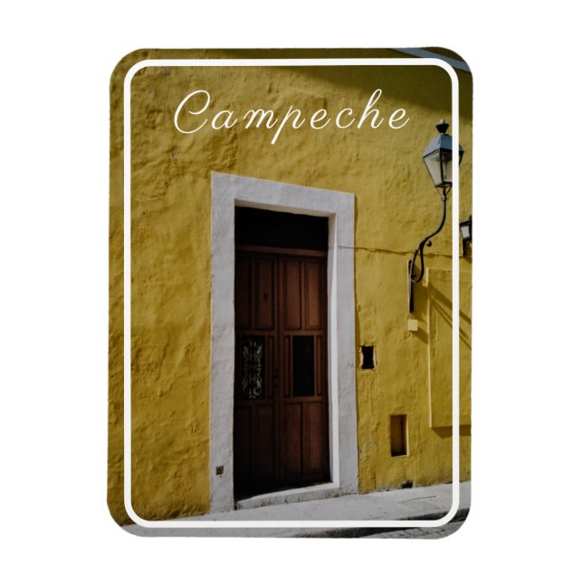 Magnet Flexible La Maison Jaune, Campeche, Mexique (Vertical)