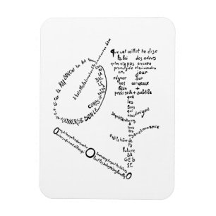 Magnet Flexible La Mandoline, l’oeillet et le bambou, Apollinaire