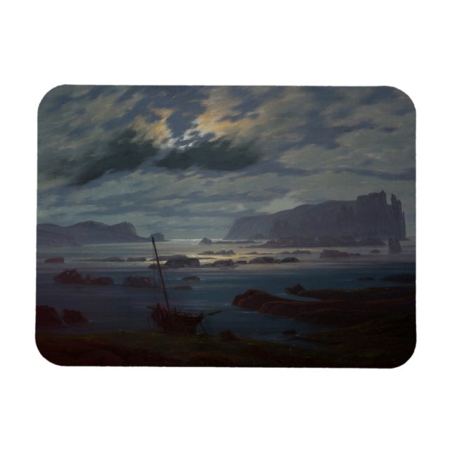 Magnet Flexible La mer du Nord au clair de lune, 1823-24 (Horizontal)