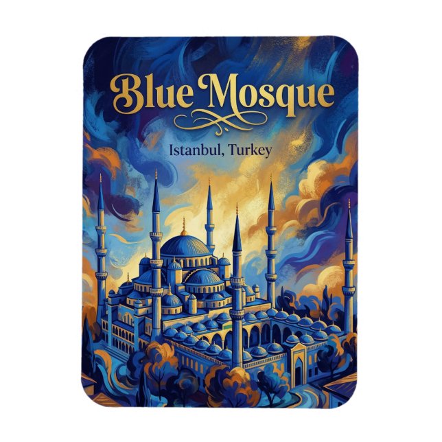 Magnet Flexible La Mosquée Bleue, Istanbul, Marmara (Vertical)