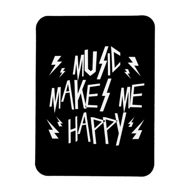 Magnet Flexible La Musique Me Rend Heureux (Vertical)