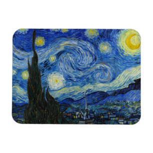 Magnet Flexible La nuit étoilée, 1889 par Vincent van Gogh