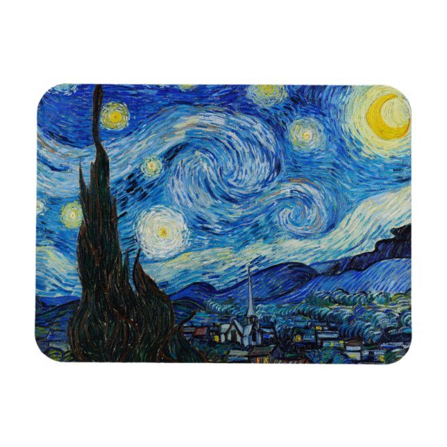 Magnet Flexible La Nuit étoilée - Vincent Van Gogh (Horizontal)