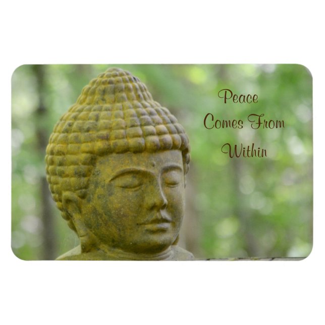 Magnet Flexible La Paix Provient De L'Intérieur De Bouddha (Horizontal)