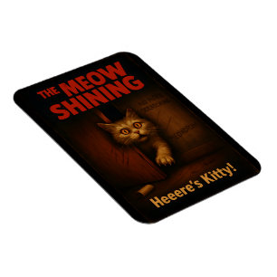 Magnet Flexible La parodie du chat brillant Meow