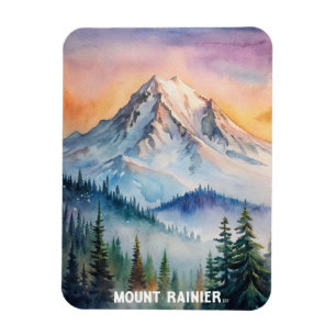 Magnet Flexible La peinture aquarelle du parc national du Mont-Rai