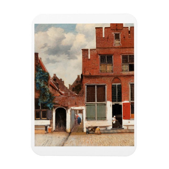 MAGNET FLEXIBLE "LA PETITE RUE" DE JOHANNES VERMEER (Vertical)