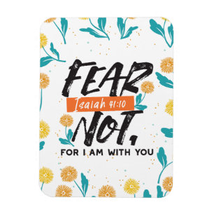 Magnet Flexible La Peur Pas Isaïe Bible Verse Conception Inspirant