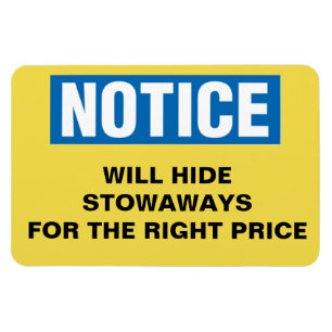 Magnet Flexible La porte de cabine drôle de croisière - cachera