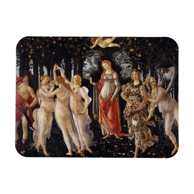 Magnet Flexible La Primavera (printemps) par Sandro Botticelli (Horizontal)