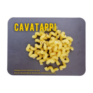 Magnet Flexible La recette du restaurant italien Cavatappi