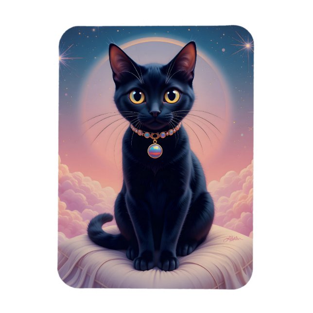 Magnet Flexible La Reine du Paradis des Chats Noirs (Vertical)