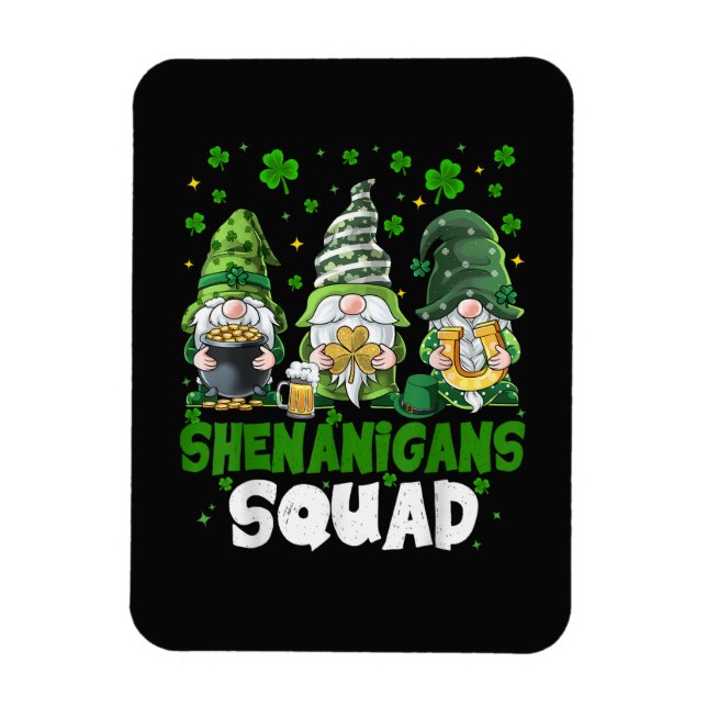 Magnet Flexible La Saint-Patrick Gnomes Shenanigans Squad Saint  (Vertical)