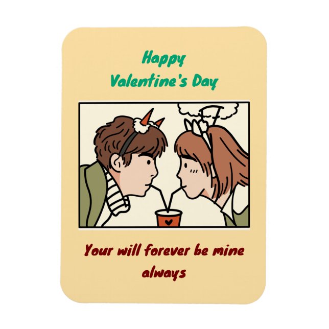 Magnet Flexible la Saint-Valentin (Vertical)