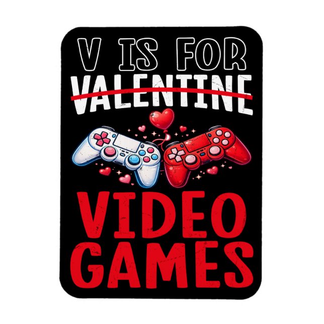 Magnet Flexible La Saint-Valentin est pour les jeux vidéo Cadeau d (Vertical)