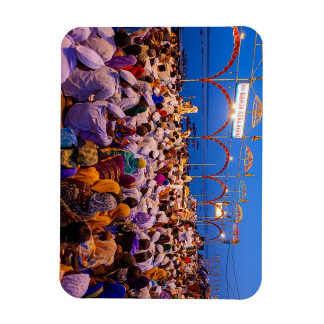 Magnet Flexible La Sainte Cérémonie de Varanasi (Vertical)